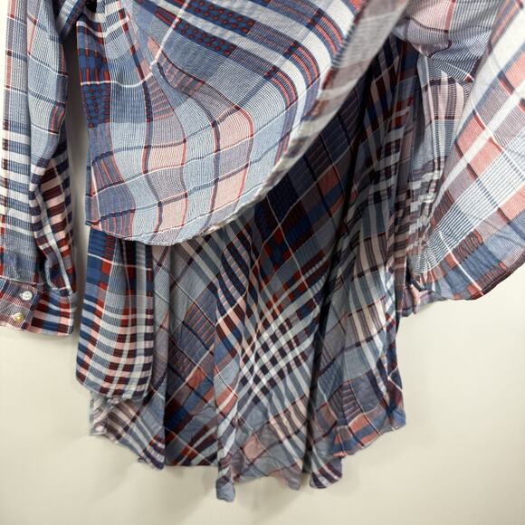 See and be seen Plaid Button Down Shirt for Women M - Picture 13 of 16